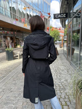 Regndråpe Trench Coat, Black