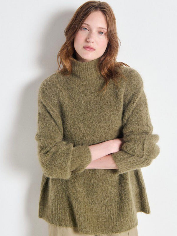 Niby Sweater T-Neck, Khaki
