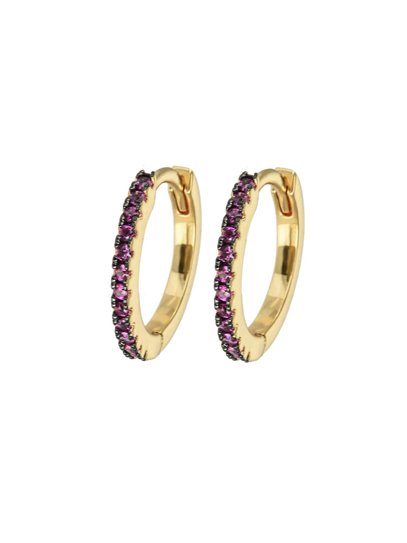 Medium Hoops Ink Cerise