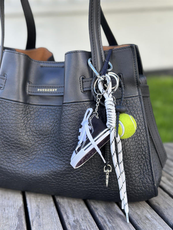 Bag Charm, Black Tennis Converse