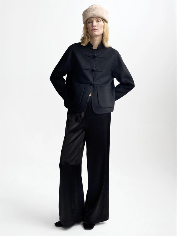 Phoebe wool jacket, Black