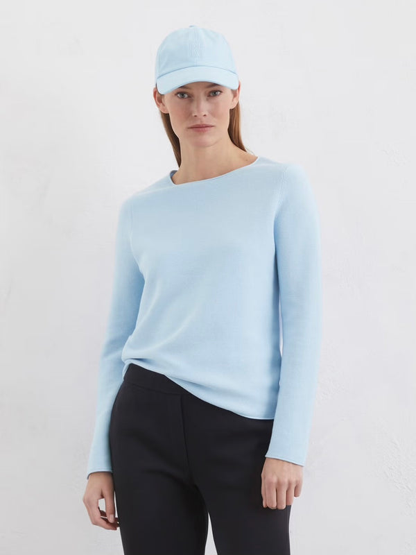 Pullover, longsleeve, boat neck