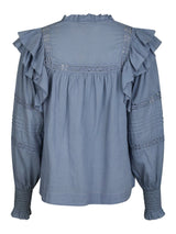 Mauri S Voile Blouse, Smoke Blue