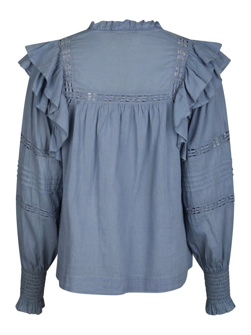 Mauri S Voile Blouse, Smoke Blue