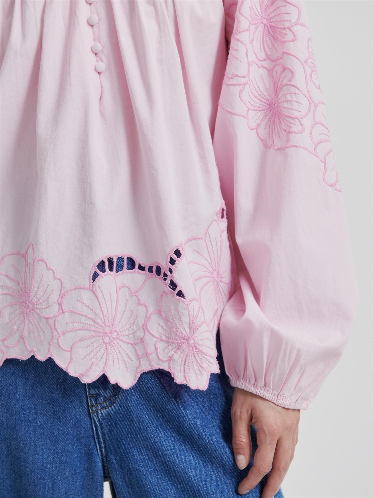 Elinor Blouse, Pink Lilac