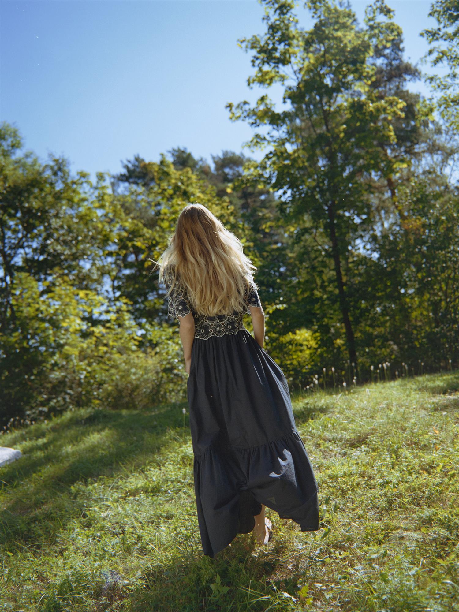 Broderie Anglaise Maxi Dress