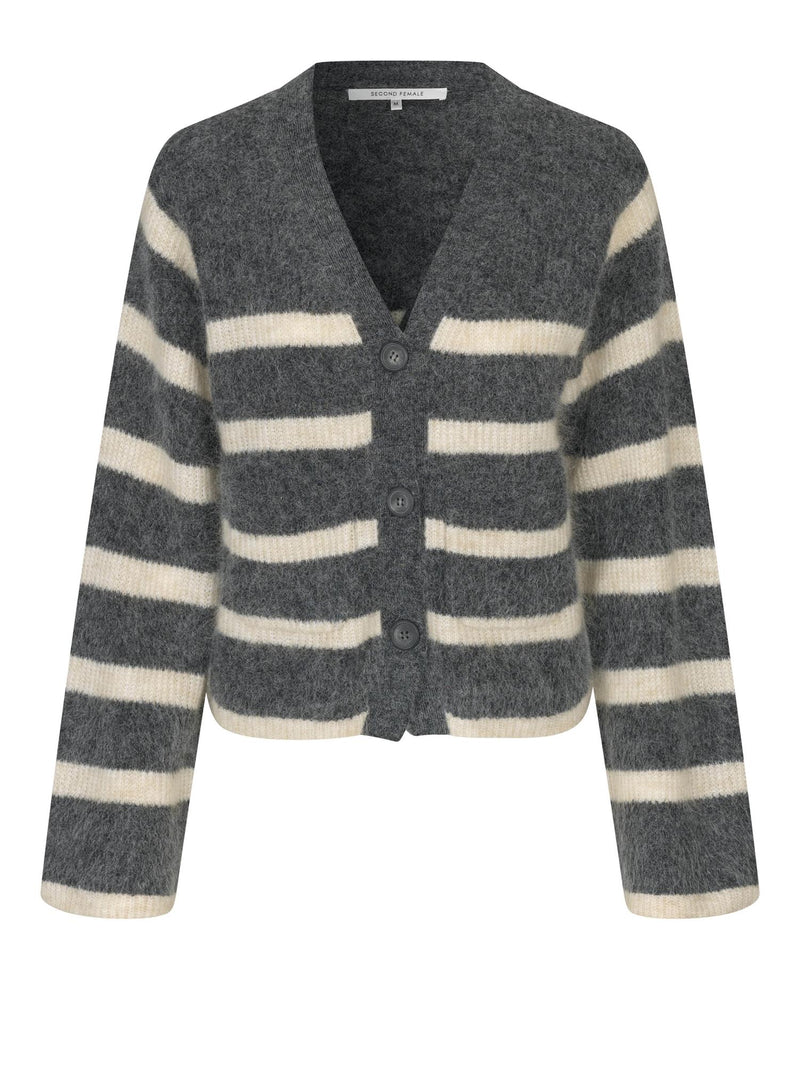 Ovalis Knit Wide Sleeve Cardigan, Vulcanic Ash