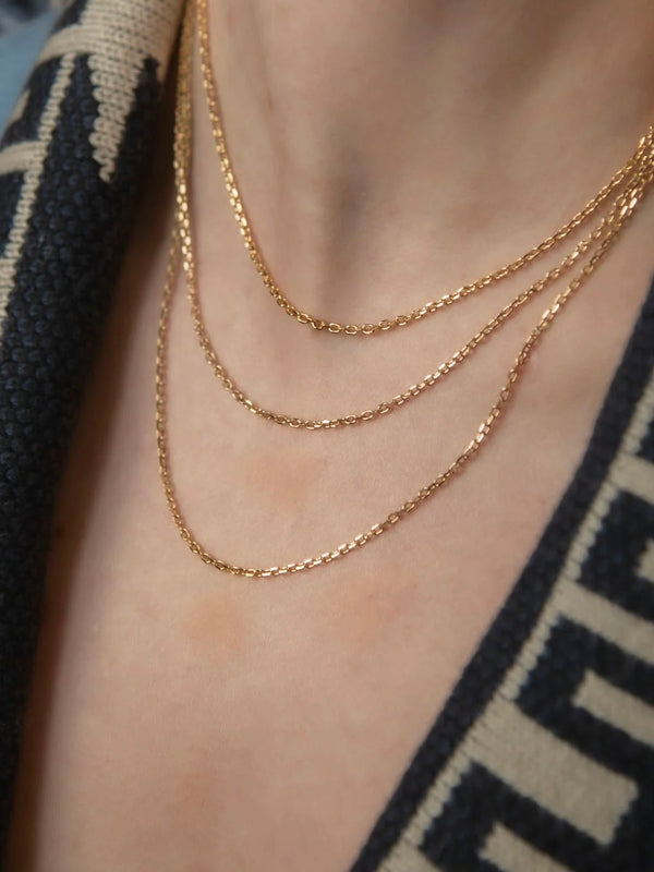 Gold Necklace, 45 cm