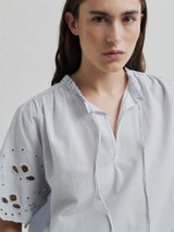 Limona Blouse, Gray Dawn