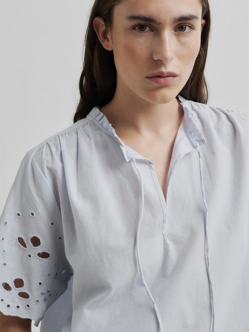 Limona Blouse, Gray Dawn