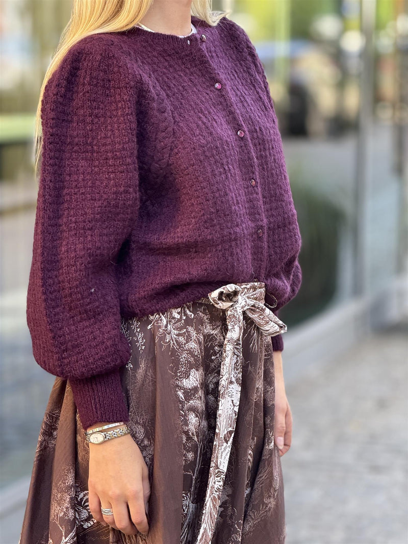 Sara Cardigan, Plum