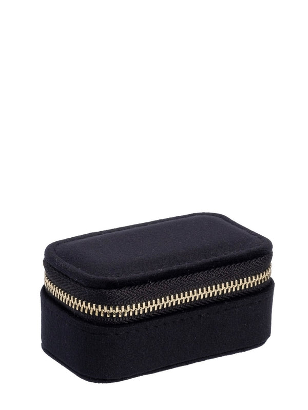 Micro Velvet Jewellery Box, Black