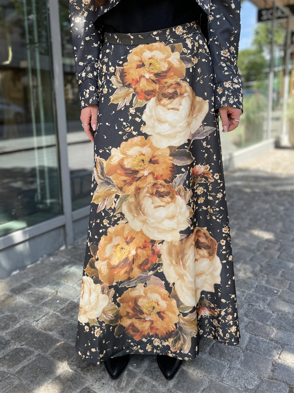 Tailored Satin Skirt