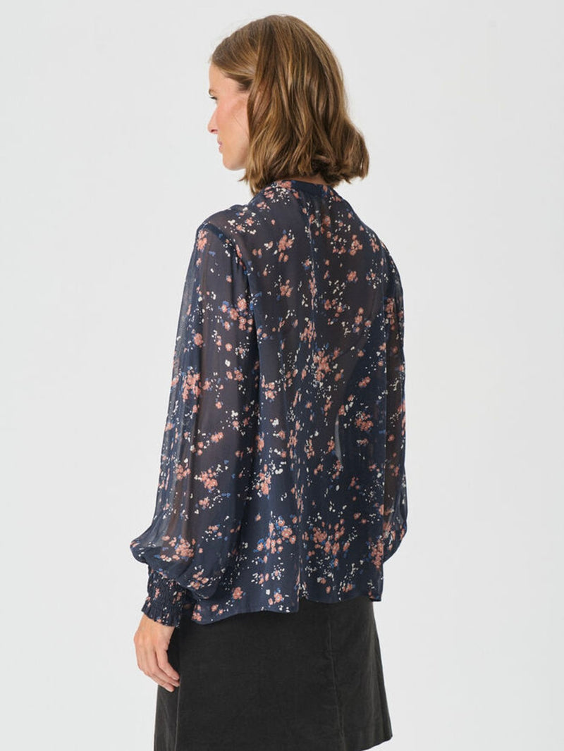 Varinka PW Blouse, Dark Navy