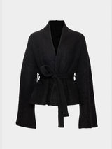 Lila Mohair Cardigan, Black