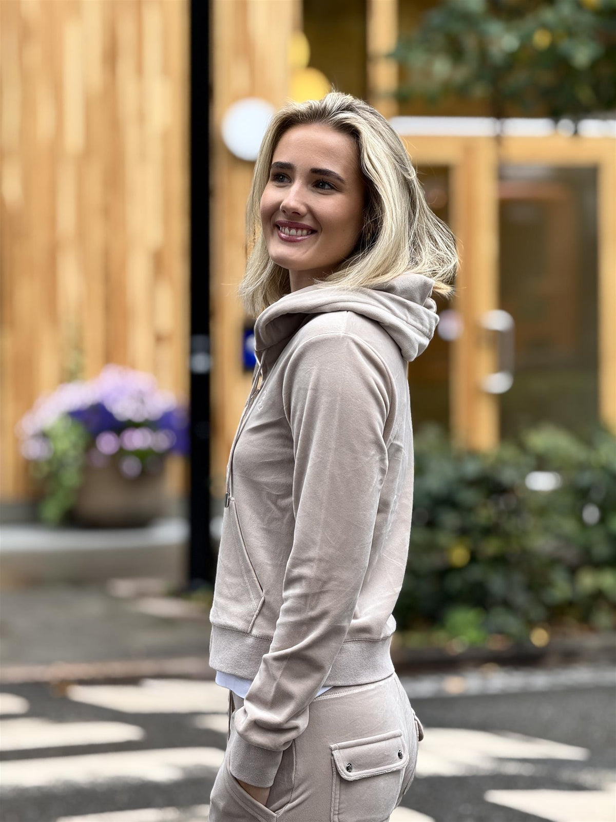 Robertson Hoodie String, Beige