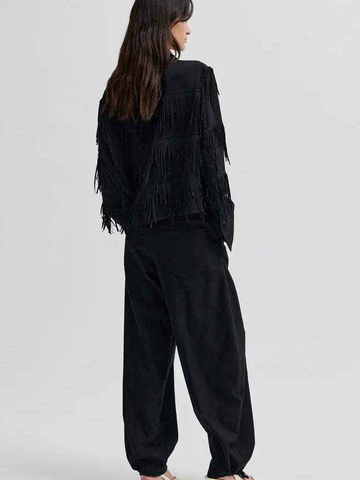 Dancing Cropped Shirt, Black