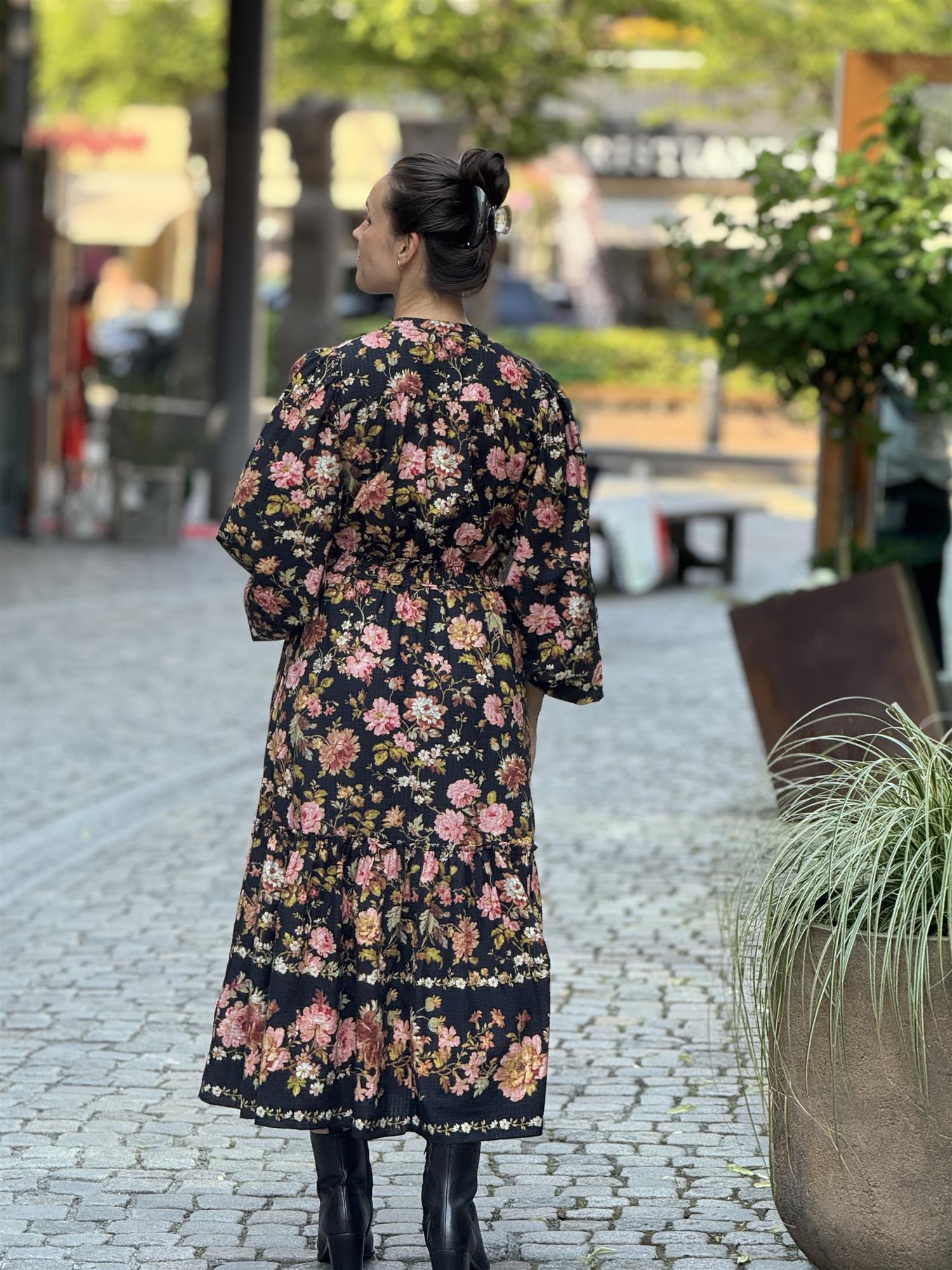 Bohemian Midi Dress, Evening Field