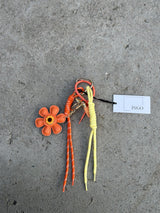 Bag Charm, Orange Flower