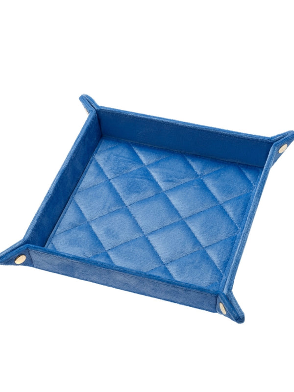 Quilted Jewellery Tray M, Ibiza Blue