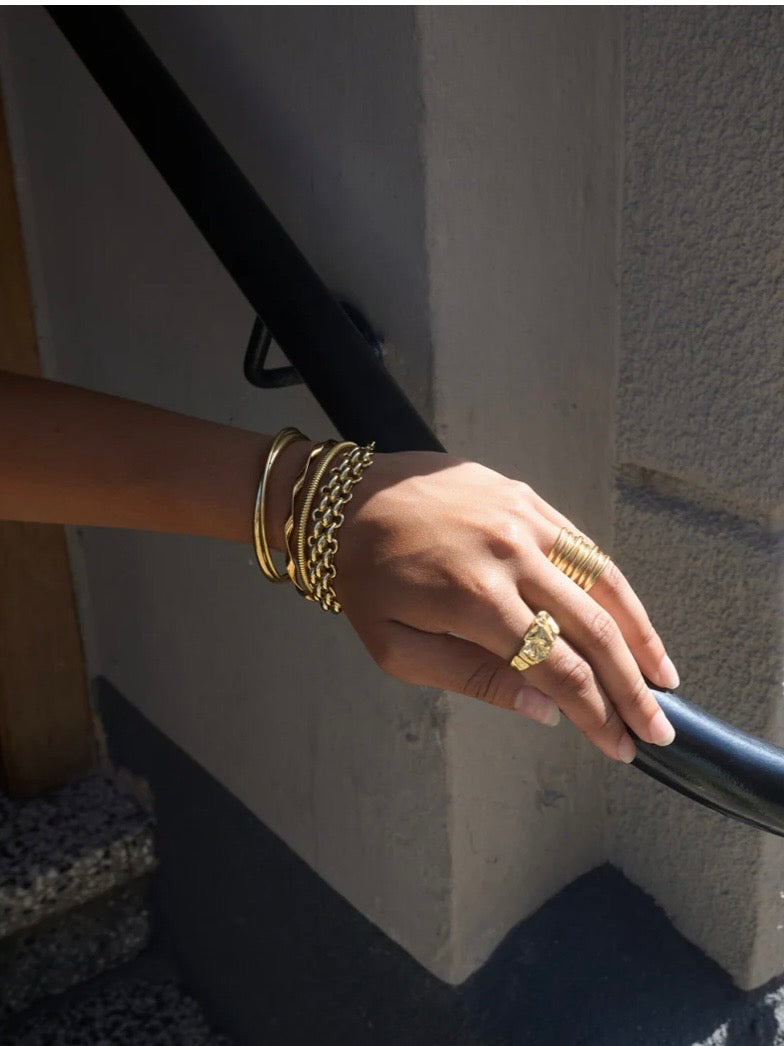 Ruth - Chunky Chain Bracelet Stainless Steel - Gold