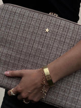 Tweed Mac Cover, Warm Taupe
