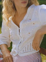 Linen Embroidered Jacket