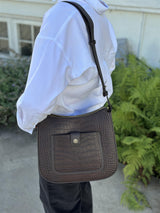 Bridesoft shoulderbag, Crocco Marron