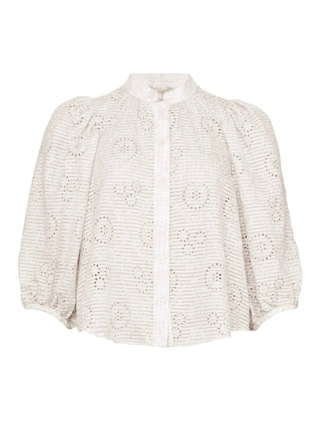 Checks Blouse, Off White