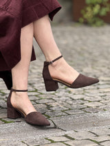 BIADEVIVED Pump Micro Suede, Brown