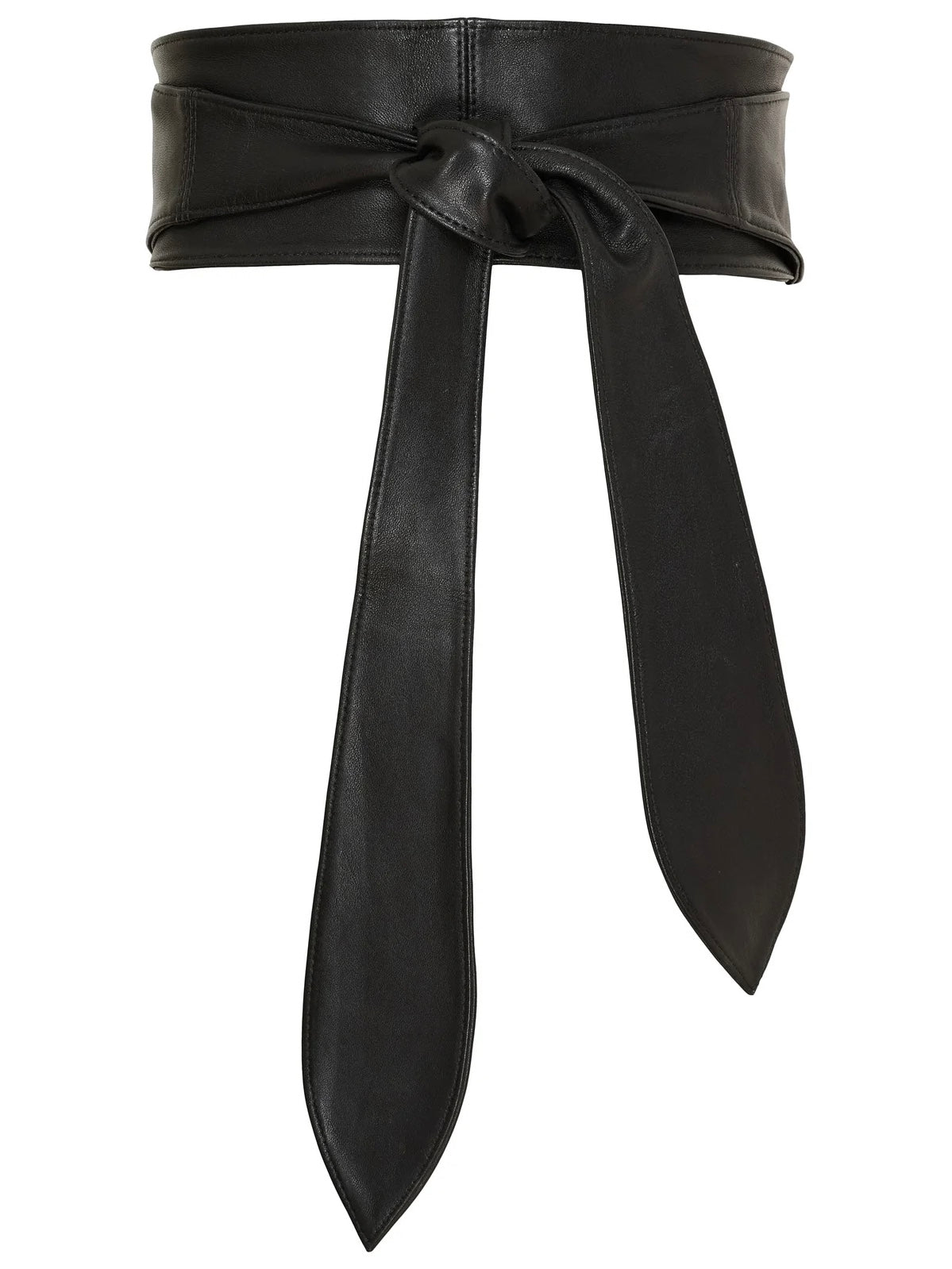 Leather Waist Belt, Black