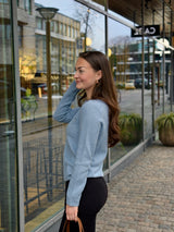 Pullover, longsleeve, boat neck