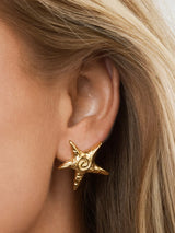 Orla - Starfish Stud Earrings Stainless Steel - Gold
