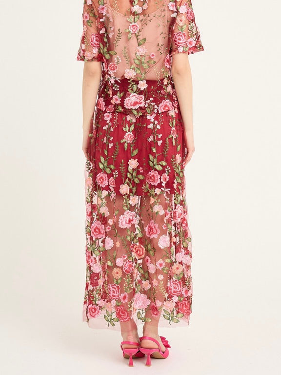 Fuschia skirt