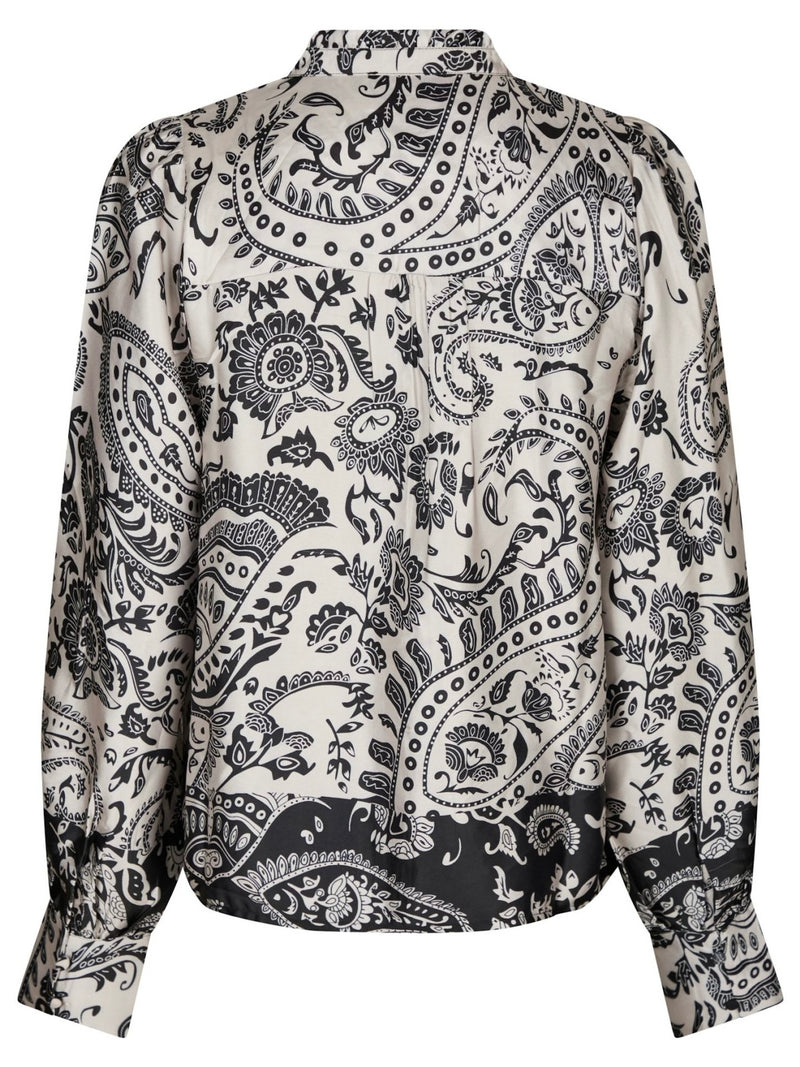 Massima Deco Paisley Blouse, Cream