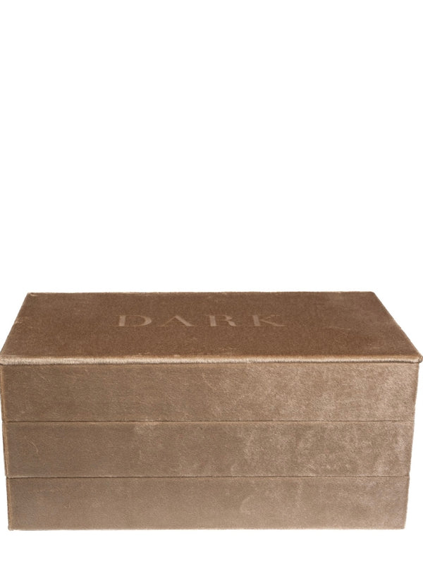 Velvet Stacker Jewellery Box, Sparkled Champagne