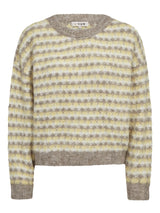 Sassi knit pullover, Sand/Yellow