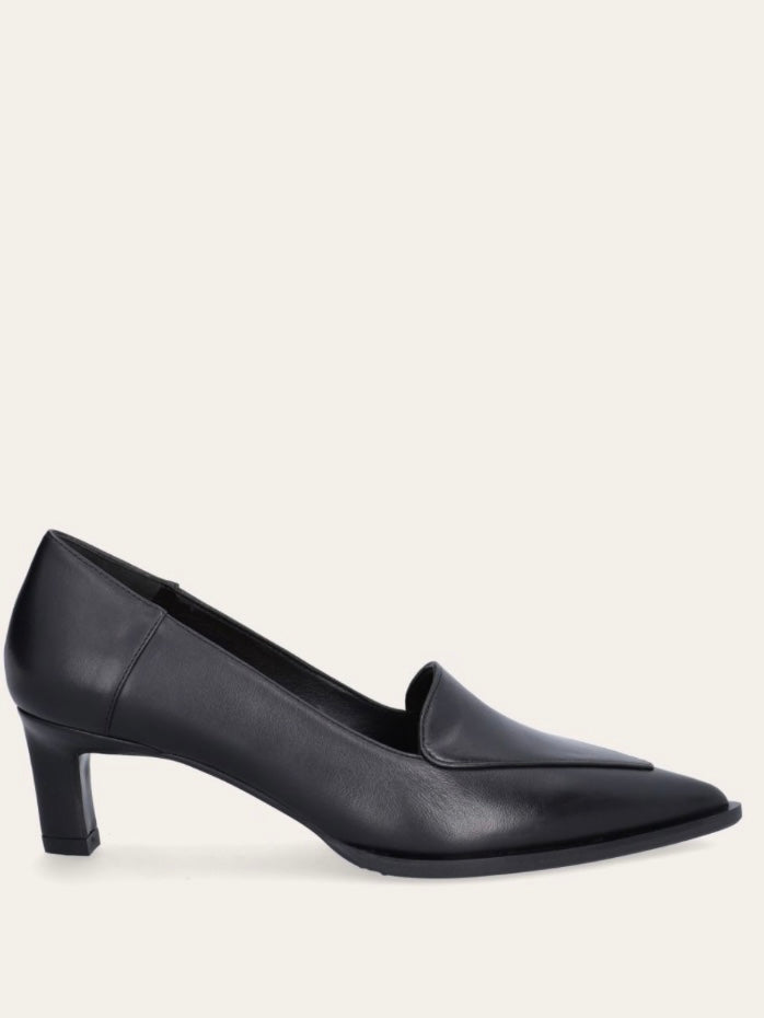 Pumps, Black calf 80