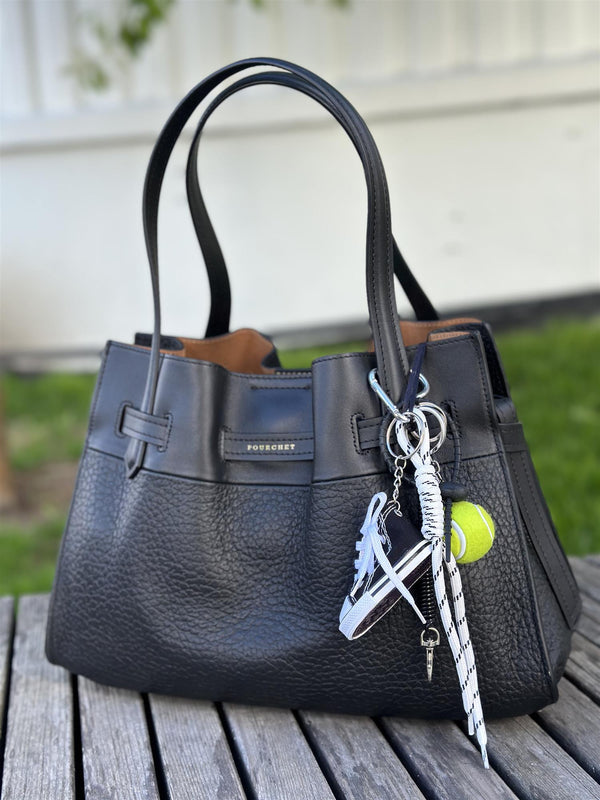 Bag Charm, Black Tennis Converse