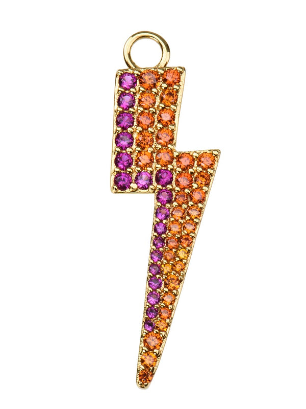 Liza Large Charm, Orange/Cerise