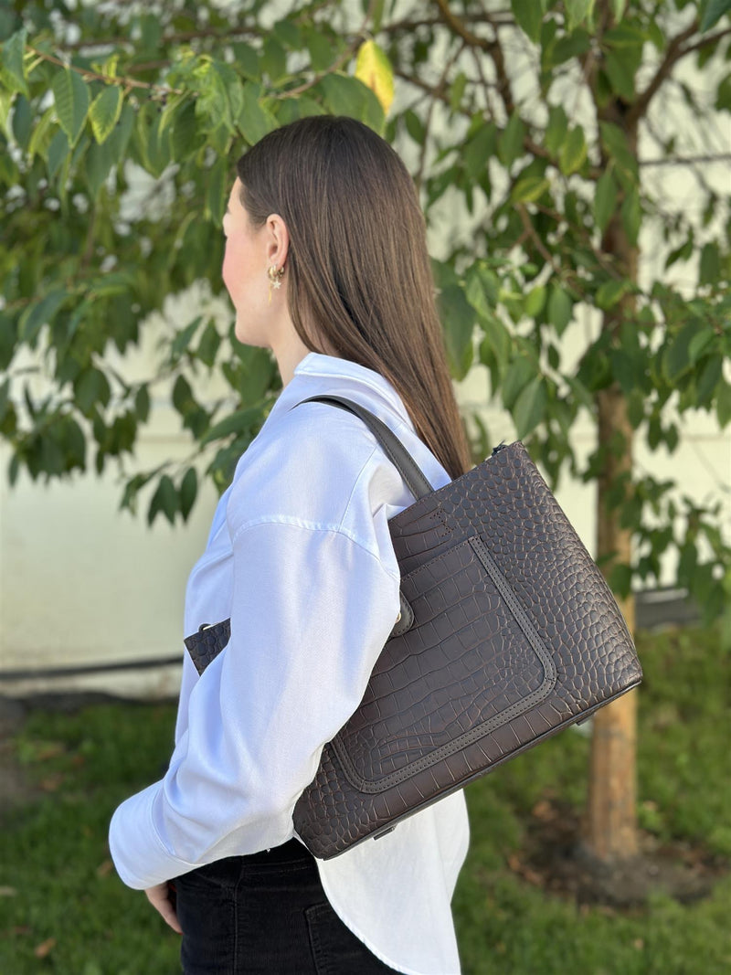 Bridesoft bag, Crocco Marron