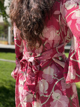 Viscose V-Neck Dress, Amour