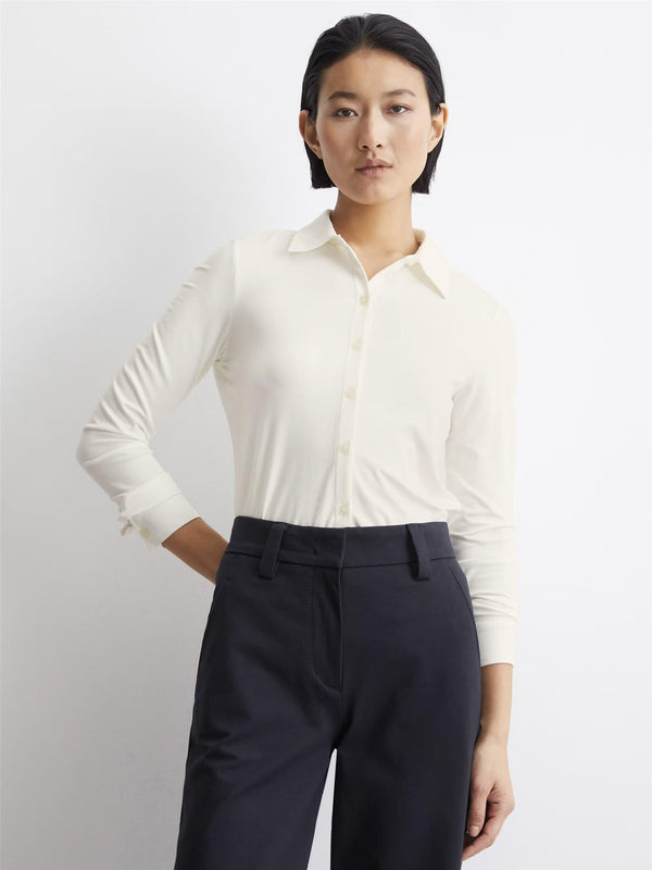 Jersey Blouse, Off White