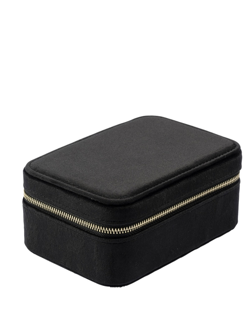 Velvet Jewellery Box, Black