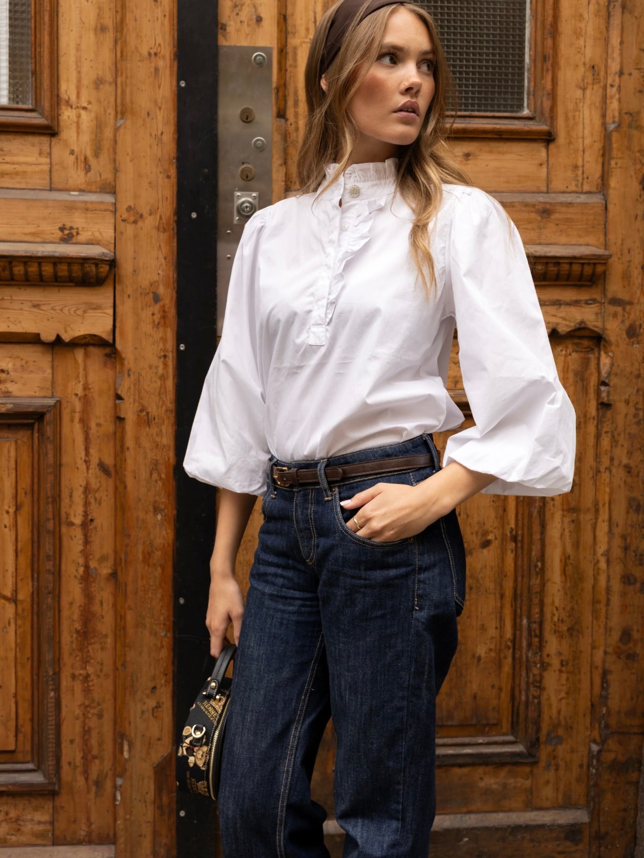 Ella Blouse, Sugar White
