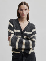 Ovalis Knit Wide Sleeve Cardigan, Vulcanic Ash