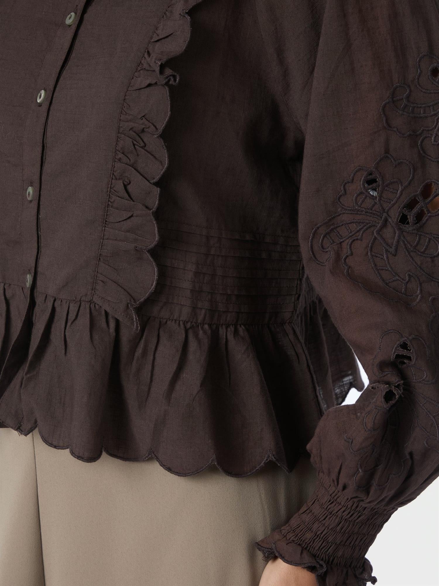 Petrine Embroidery Blouse