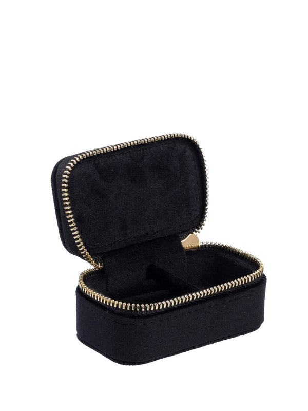 Micro Velvet Jewellery Box, Black