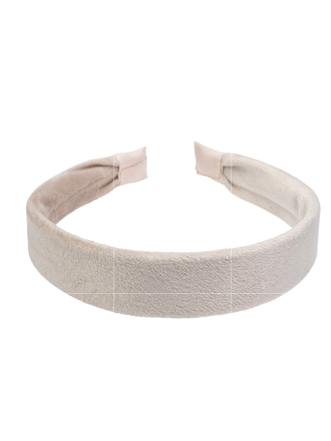 Velvet Hair Band, Dark Sand