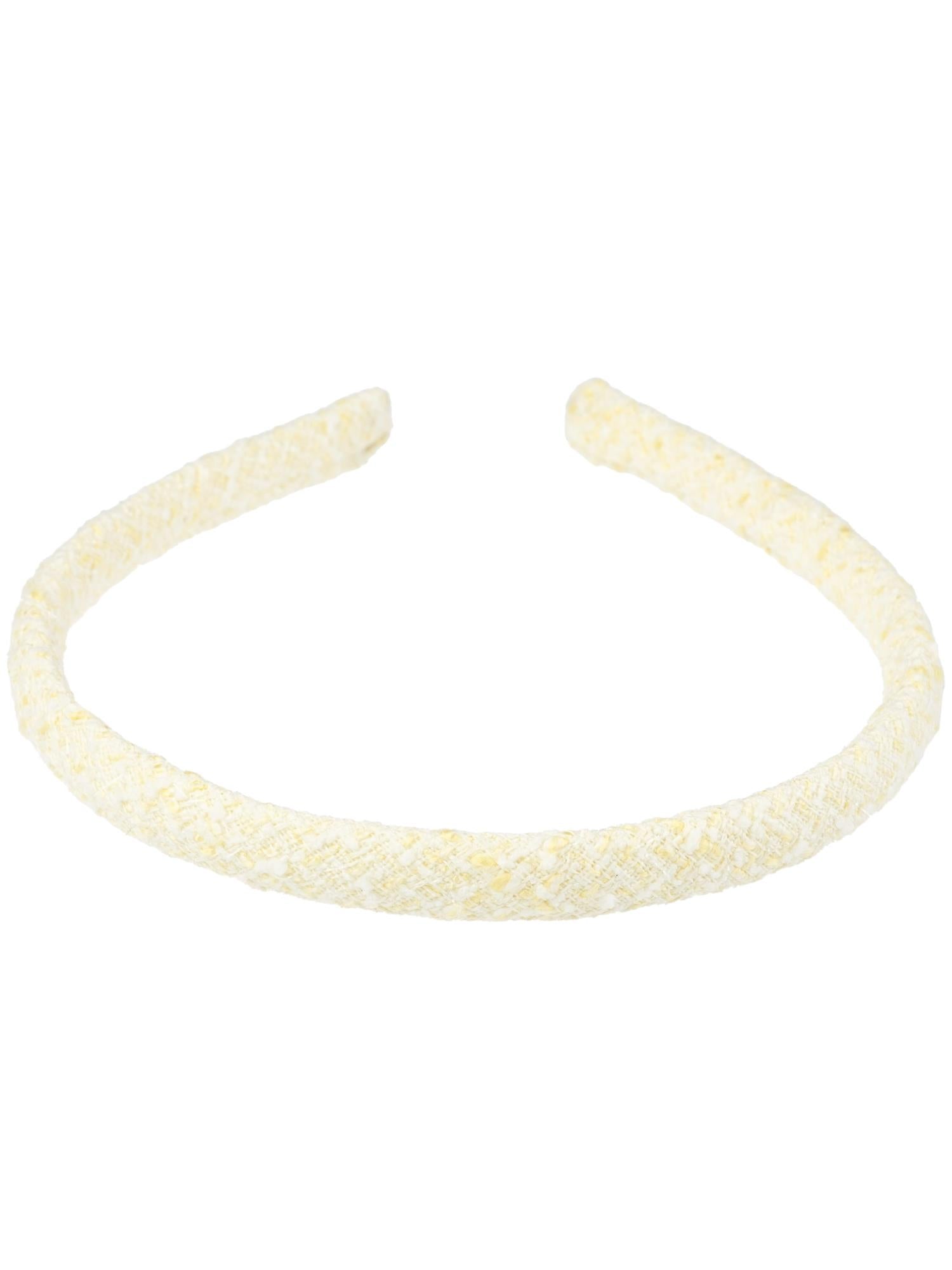Tweed Hair Band Thin, Yellow